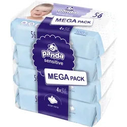 Bella Baby Happy Panda Sensitive Feuchttücher für Kinder 4x56 St.