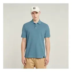 G-Star für Herren. D25937-D895-H055 Essential Polo blau (L), Lässig, Kurzarm, Bio-Baumwolle, Nachhaltig