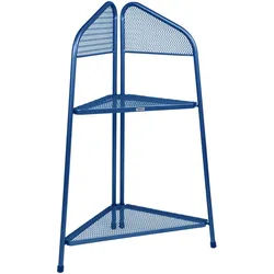 Gardenson Gartenregal , Hellblau , Metall , 48x100x48 cm , stehend, wetterfest, für den Außenbereich geeignet , Dekoration, Gartendeko