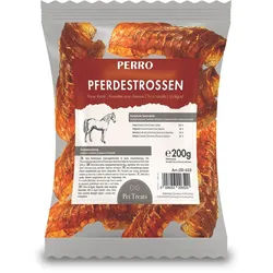 Perro Pferdestrossen - mittelharter Kausnack für Hunde Futter 200 g