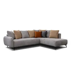 ECKSOFA EVENTO 5-Sitzer, platinfarben