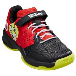 Wilson Kaos Emo Klett Allcourt schwarz/rot Kleinkinder Tennisschuh schwarz