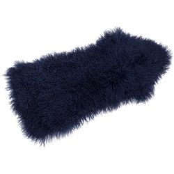 Tibetlammfell Albrecht blau, Designer Thomas Albrecht, 3x100x50 cm
