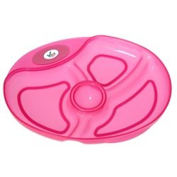 Vital Baby - Esslernteller mit Unterteiler / Menüteller 1 St rosa