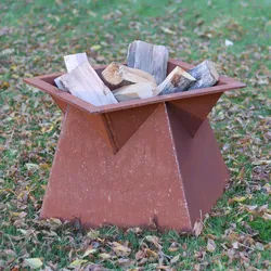 Feuerschale , Rostfarben , Metall , 55x44x55 cm , Freizeit & Co, Herbstartikel & Winterartikel