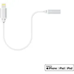 XLAYER 214355 1 x Apple Lightning Stecker auf 1 x 3,5 mm Klinkenadapter Weiß