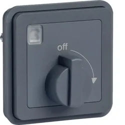 Hager WNA009 Mechechanische Zeitschaltuhr-Einsatz 15 min, mit Drehknopf, W.1 IP55, grau