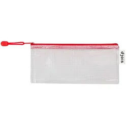 Tarifold Reißverschlusstasche PVC rot DL 250x215mm VE=8 Stück