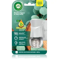 Air Wick Blue Eucalyptus & Cedarwood elektrischer lufterfrischer mit Nachfüllung 19 ml