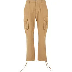 Cargohose 2Y STUDIOS "2Y Studios Luki Cord Cargo Pants", Herren, Gr. 30, Normalgrößen, beige (sand), 100% Baumwolle, unifarben, relaxed fit, Hosen Cargohose