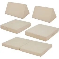 [en.casa] Spielsofa Norhulta , Beige , Textil , 120x46x66 cm , Babymöbel & Kindermöbel, Babyzimmer, Kindersessel & Kindertische