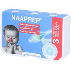 Naaprep Nasenreiniger für Babys inkl. 3 Filter ergonomisch & weich