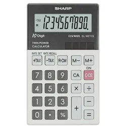 Sharp Taschenrechner »EL-W211GGY« grau, 7x0.8x11.7 cm