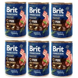 Brit Premium by Nature Pork mit Luftröhre 6x400g