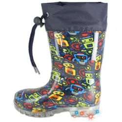 Beck Blinking Robots Gummistiefel wasserdicht, schmale Passform blau 24 EU
