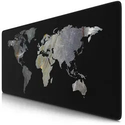 CSL Gaming Mauspad XXL Speed Mousepad 900 x 400 x 3 mm, große Tischunterlage, rutschfest, abwaschbar, Geschwindigkeit & Präzision, Marmor schwarz schwarz