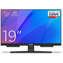 Cello 19 Zoll LED-Fernseher mit Triple-Tuner und Pitch Perfect Sound LED-Fernseher (48 cm/19 Zoll, HD-Ready, Perfect Pitch Sound, Triple-Tuner, USB-Mediafunktion, HDMI, VESA)
