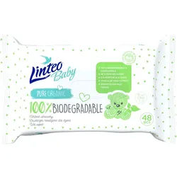 Linteo Baby 100% Biodegradable sanfte Feuchttücher für Kleinkinder 48 St.