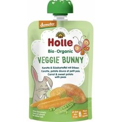 Holle Veggie Bunny Karotte-Süßkartoffel-Erbsen