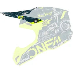 Oneal 5Series Polyacrylite HR Helmschirm, gelb-blau für Männer