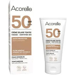 Acorelle Get√∂nte Sonnencreme Gesicht LSF 50 Medium Sonnenschutzcreme ml