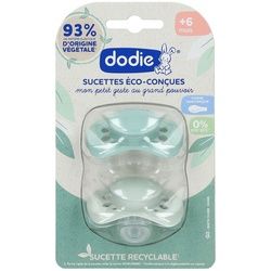 Dodie® Schnuller Duo Öko-Design Grün +6 Monate