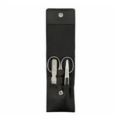 KAI Maniküre-Pediküre-Set BCI Nagelpflege-Set 3-tlg., 3-tlg., in Leder-Etui schwarz|silberfarben