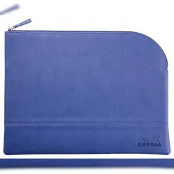 Rhodiarama Etui aus Kunstleder mit Reißverschluss, 21x28 cm - Saphir 116738C