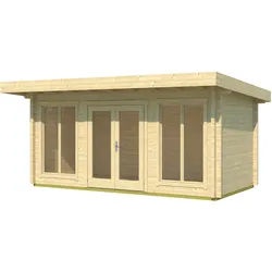 Weka Weekendhaus (Homeoffice-Gartenhaus) 709 Gr. 2 - 70 mm 480 x 250 cm - 50 % Rabatt auf Dacheindeckung
