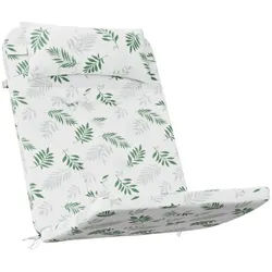 vidaXL Sitzauflage Adirondack-Auflagen 2 Stk. Blattmuster Oxford-Gewebe, (2 St) grün