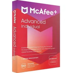 McAfee+ Advanced Individual 2025 | Unbegrenzte Geräte | 1 Jahr | Jetzt günstig kaufen