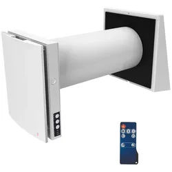 Blauberg Komplettset dezentrales Lüftungsgerät VENTO Expert A50-1 W V.2 weiße Innenblende, WLAN, DN 160