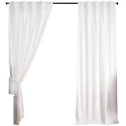VORHANG 2ER SET MILANO HxB 280x135 cm Weiß