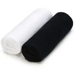 T-Tomi Musselin windeln Black + White 2 St