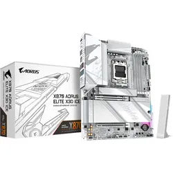 X870 AORUS ELITE X3D ICE Mainboard - AMD X870 - AMD AM5 socket - DDR5 RAM - ATX