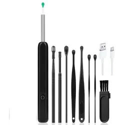 Welikera Elektrischer Hornhautentferner Ohrenschmalz Entferner Otoskop Wifi Ohrenreiniger Kamera,IP67,6 LED