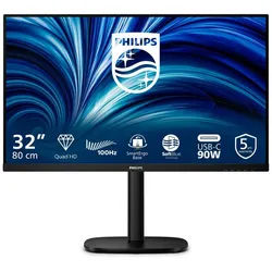Philips 32B2U3601/00 TFT-Monitor (80 cm/31.5 ", 2560 x 1440 px, QHD, 4 ms Reaktionszeit, 100 Hz)