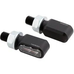 HIGHSIDER CNC LED Rück-, Bremslicht, Blinker LITTLE BRONX, schwarz, getönt., schwarz