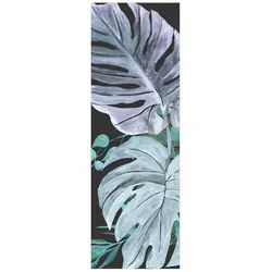 Bilderdepot24 Teppich Teppich Vinyl Flur Küche Tropical funktional lang modern, Läufer - grün glatt, nass wischbar (Schmutz, Tierhaare) Saugroboter & Bodenheizung geeignet grün 30 cm x 90 cm