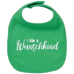 Bavariashop Lätzchen Lätzchen "Wunschkind" grau