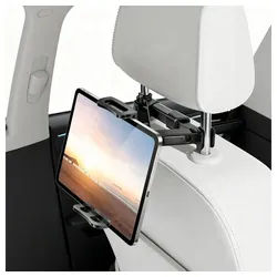 TUWENA Tablet-Halterung Verstellbar Tablet Halterung Auto, Universal 360° Drehung Tablethalter schwarz