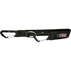TRIXIE Universal-Anschnallschlaufe, Bergsteigerhaken, 30 cm / 38 mm, schwarz