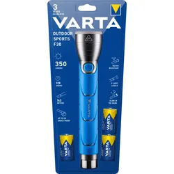 Varta LED Taschenlampe Outdoor Sports, F30 350lm, inkl. 3x Batterie Baby C, Retail Blister