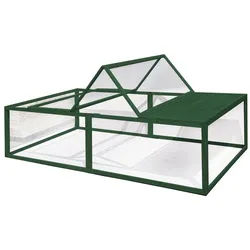 ELMATO Kleintierstall Elmato 11043 Freilauf Sommergarten 240x120x60 cm
