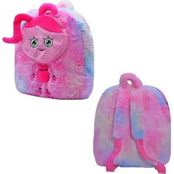Wiztex Notebook-Rucksack Mommy Long Legs Kinder Rucksack, Regenbogen Weich Kindergartentasche (Einzelpackung, Kindergarten-Rucksack, GeschenkSet, Plüschtier), Geprüft und Verpackt in Deutschland, Kinderfreizeitrucksack rosa