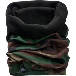 Brandit Fleece Multifunktionstuch, grün-braun für Männer