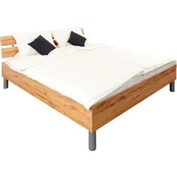 priess Bettgestell Lindau, auch für Motorrahmen braun 186 cm x 213 cm x 85 cm