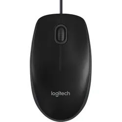 Logitech Maus B100, USB, schwarz Optisch, 800 dpi, 3 Tasten, Business