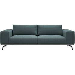 Mid.you 2-Sitzer-Sofa , Anthrazit , Holz, Textil , Füllung: Polyester, Silikon , 260x87x95 cm , Made in Eu , Wohnzimmer, Sofas & Couches, Sofas, Textilsofas