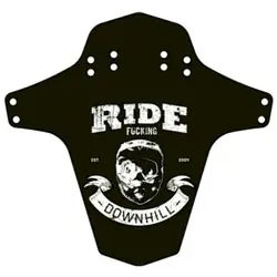 Reverse Spritzschutz Ride Fucking Downhill schwarz/weiß